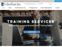 Tablet Screenshot of cybertraininc.com